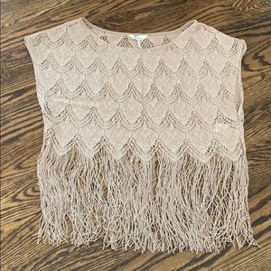 Fringe crop top